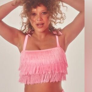 Te Amo Selena Fringe Bikini top 1X